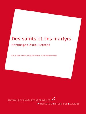 cover image of Des saints et des martyrs
